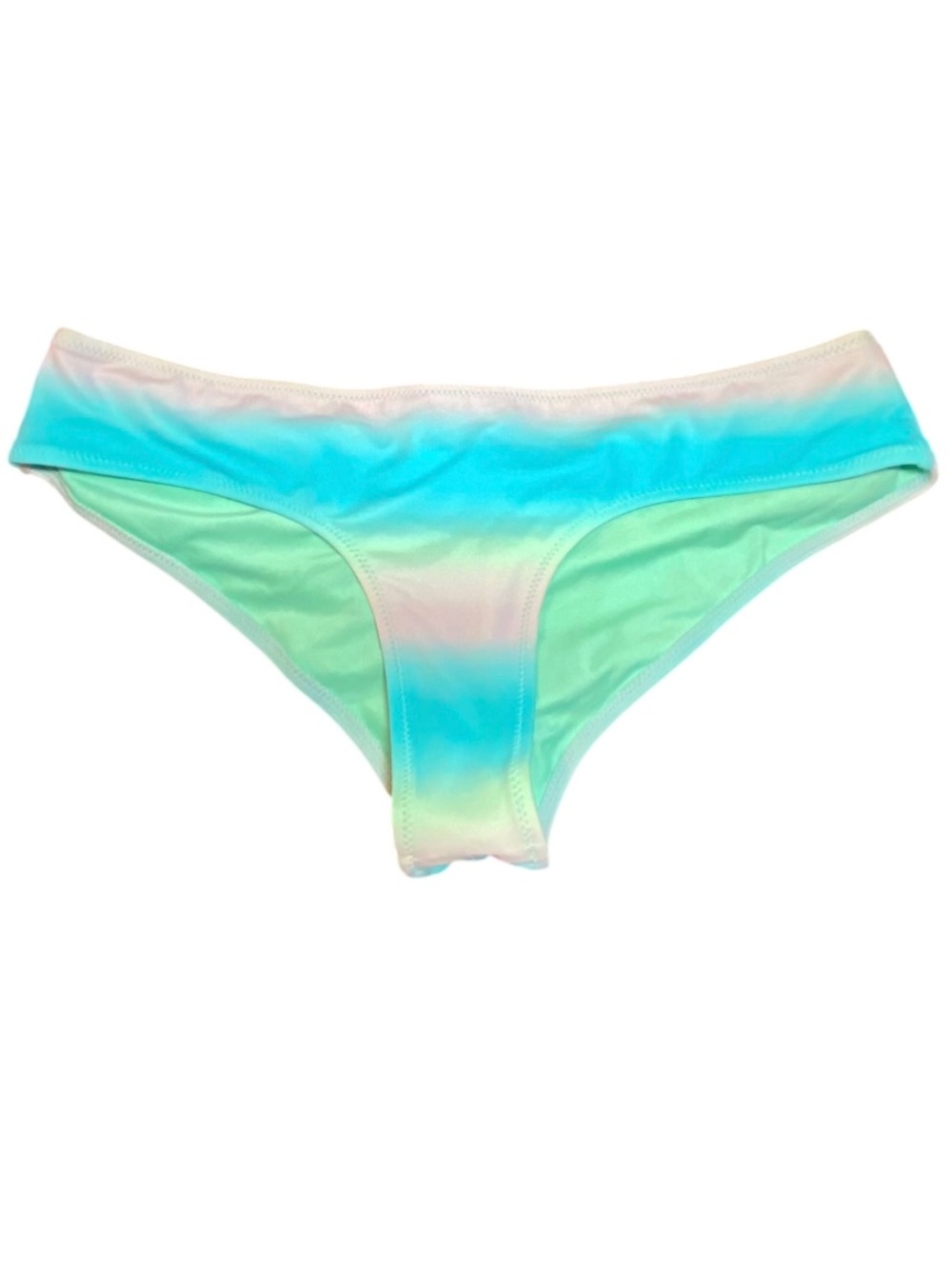 VTG Victoria’s Secret Ruched Scrunch Bikini Bottom • Y2K Tie Dye Mermaidcore XS